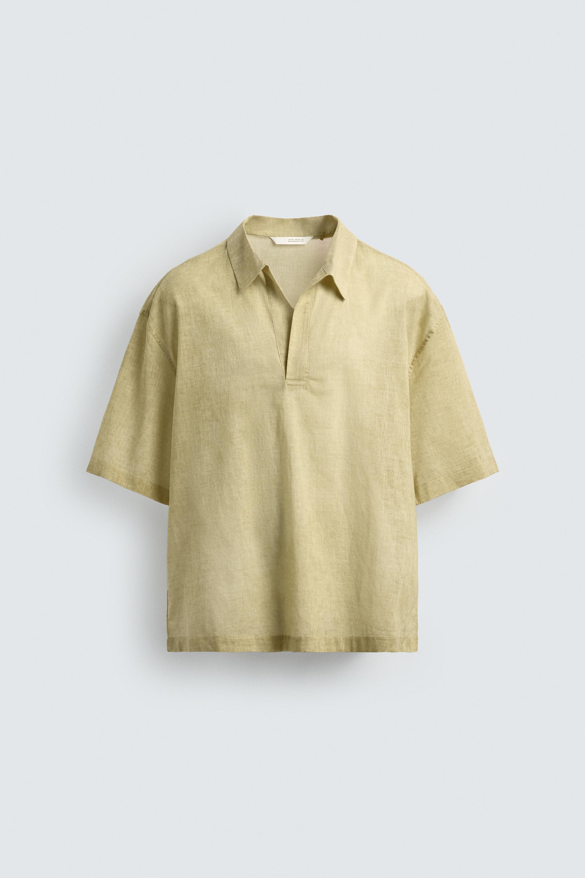 SEMI-SHEER BOXY FIT POLO SHIRT